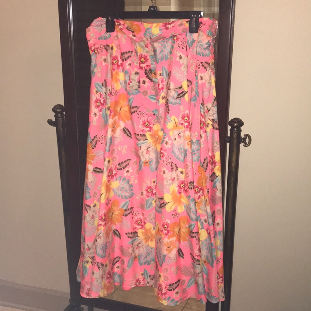 Floral long skirt